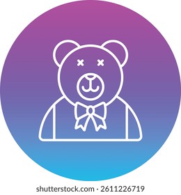 Teddy bear vector icon. Can be used for printing, mobile and web applications.