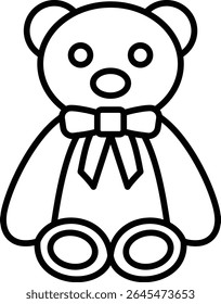 Teddy bear vector icon. Can be used for printing, mobile and web applications.
