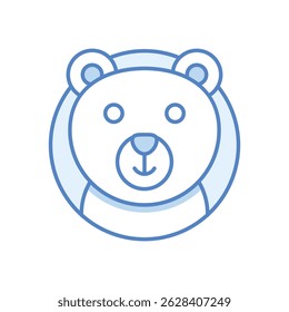 Icono de Vector de oso de peluche ilustración de stock