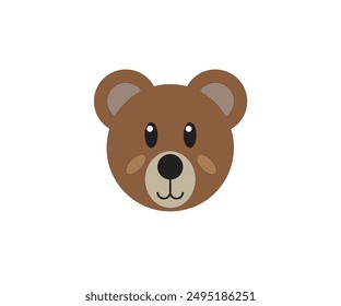 TEDDY BEAR VECTOR ILLUSTRATION BROWN BLACK
