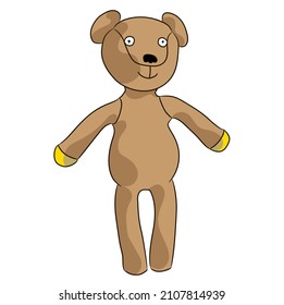 Teddy bear vector ilustration draw