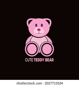 Teddy bear, Vintage with vector