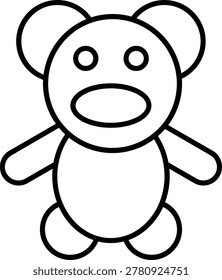 Teddy Bearh Icon Vector Element line icon design vector icons