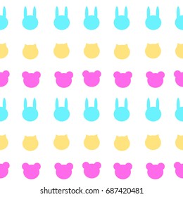 Teddy bears bunnies Pattern