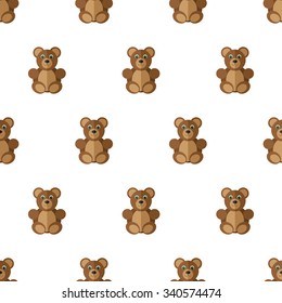 Similar Images, Stock Photos & Vectors of bears brown set of seamless ...