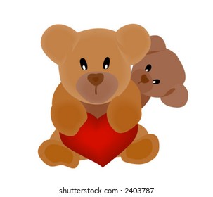 Teddy Bears - Vector