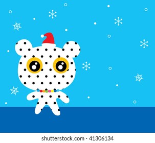 teddy christmas greeting