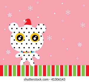 teddy christmas greeting