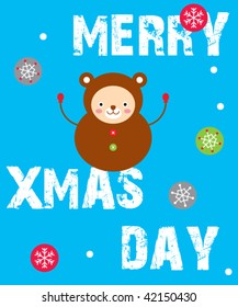 teddy christmas greeting