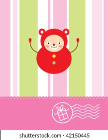 teddy christmas greeting