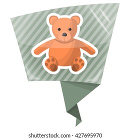 Teddy colorful icon