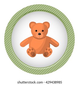 Teddy colorful icon