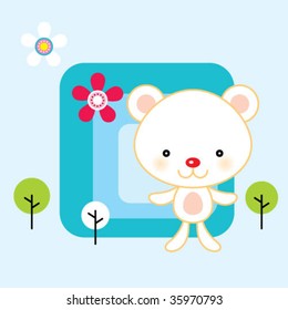 teddy garden card