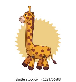Teddy giraffe cartoon