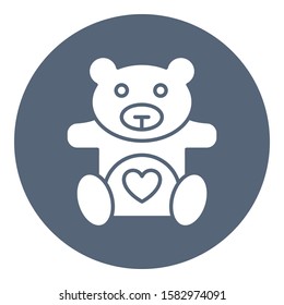 
teddy, heart sign Isolated Vector Icon which can be easily modified or edited
