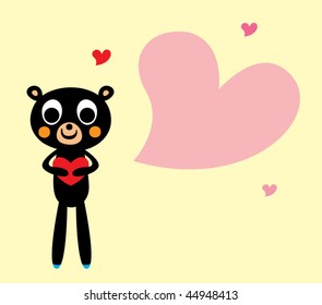 teddy love greeting