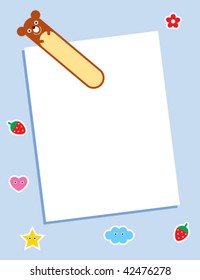 teddy memo card