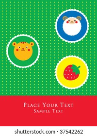 teddy and sheep card