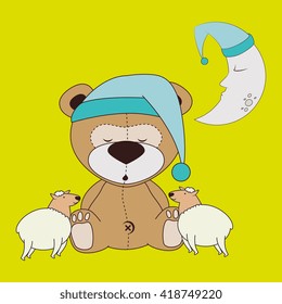 teddy sleeping design 