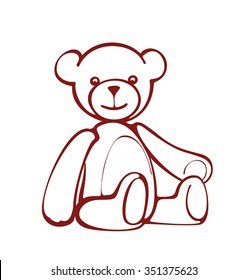 teddy-bear, bear lover, vector character