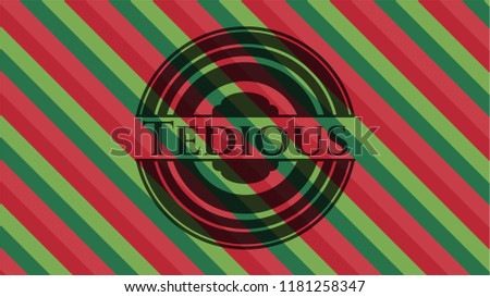 Tedious christmas emblem.