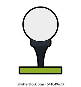 tee and ball golf related icon image 