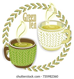 Tee cup with knitted cozy