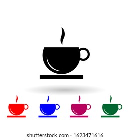 Tee cup multi color icon. Simple glyph, flat vector of winter icons for ui and ux, website or mobile application on white background