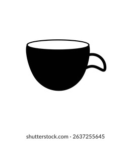 Tee Cup vector silhouette icon