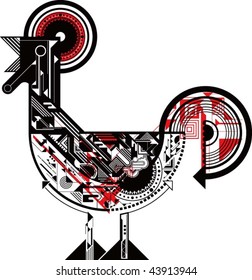 Tee Design Cock