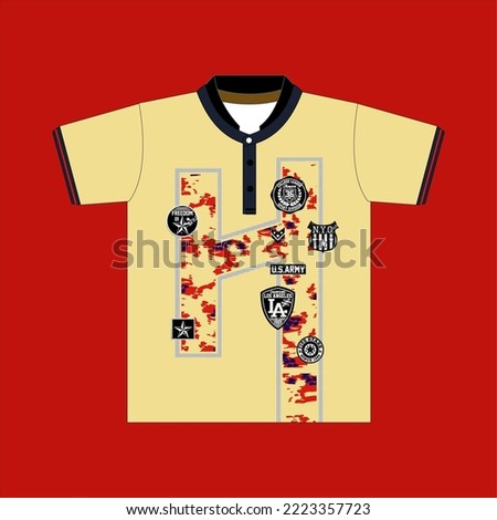 tee design h l us.army   print design chest design color red.