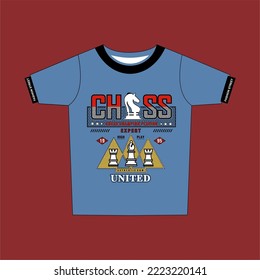 tee design  high play expert color red print design boys.
