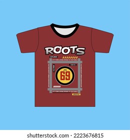 TEE DESIGN ROOTS EXPLORE 69 TOKYO JPN CITY FORM LIFE STYLE PRINT DESIGN COLOR SKY BLUE.