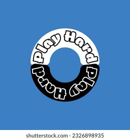 Tee Graphic Boy Modern Typography Play Hard Letter
