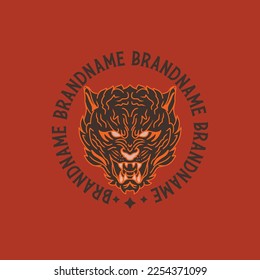 TEE GRAPHIC TIGER ILLUSTRATION URBAN STYLE DESIGN