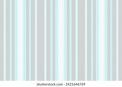 Tee pattern stripe texture, purchase vector background fabric. 20s seamless textile lines vertical in white and dark gray colors.