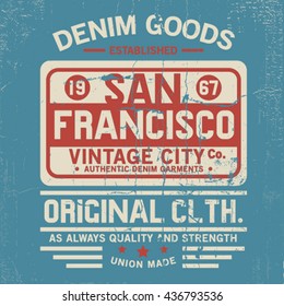 tee print design with old effect