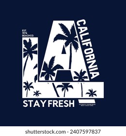 tee print design with summer concept as vector