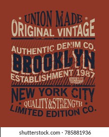 tee print design with typography as vector