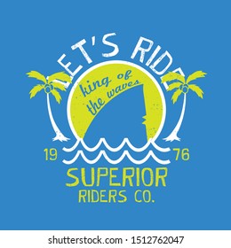 tee print design as vector for kids fashion