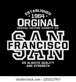 tee print design as vector with typo and grunge texture