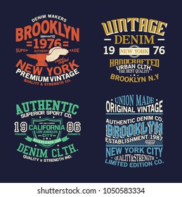 tee print designs vector set