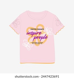 Tee Shirt graphic design. Suitable for clothing printing business. Stylish t-shirt and apparel design. Ready to print vector. 