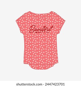 Tee Shirt graphic design. Suitable for clothing printing business. Stylish t-shirt and apparel design. Ready to print vector. 