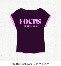 Tee Shirt graphic design. Suitable for clothing printing business. Stylish t-shirt and apparel design. Ready to print vector. 