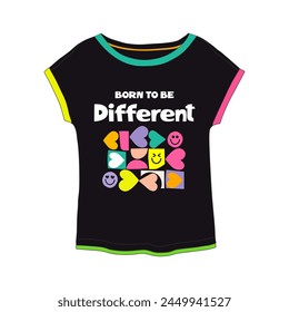 Tee Shirt graphic design. Suitable for clothing printing business. Stylish t-shirt and apparel design. Ready to print vector. 