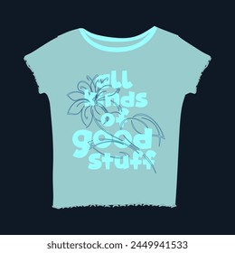 Tee Shirt graphic design. Suitable for clothing printing business. Stylish t-shirt and apparel design. Ready to print vector. 