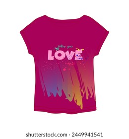 Tee Shirt graphic design. Suitable for clothing printing business. Stylish t-shirt and apparel design. Ready to print vector. 