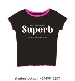 Tee Shirt graphic design. Suitable for clothing printing business. Stylish t-shirt and apparel design. Ready to print vector. 