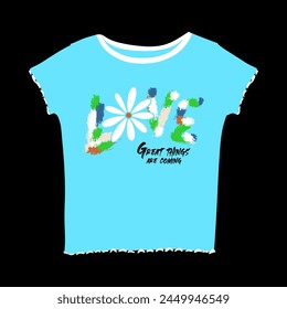 Tee Shirt graphic design. Suitable for clothing printing business. Stylish t-shirt and apparel design. Ready to print vector. 